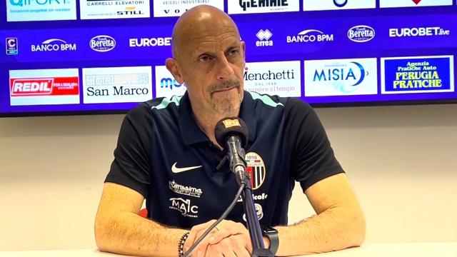 Gubbio-Ascoli 0-0, voce Di Carlo in sala stampa: ''Corazza ha un problemino ma cerca di darci una mano''
