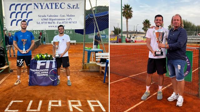 Al circolo Tennis Marcello Costa di Cupramarittima Tomas Gerini vince il torneo Open 'Nyatec' 