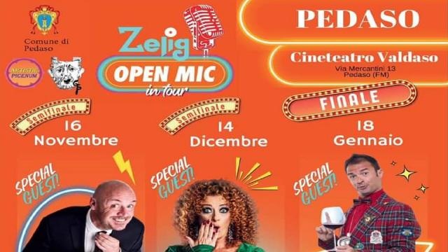 Ritorna lo Zelig Open Mic: riflettori a Pedaso sui nuovi comici del centro Italia