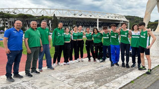 Atletica leggera, bella trasferta a Roma per la rappresentativa marchigiana Under 16