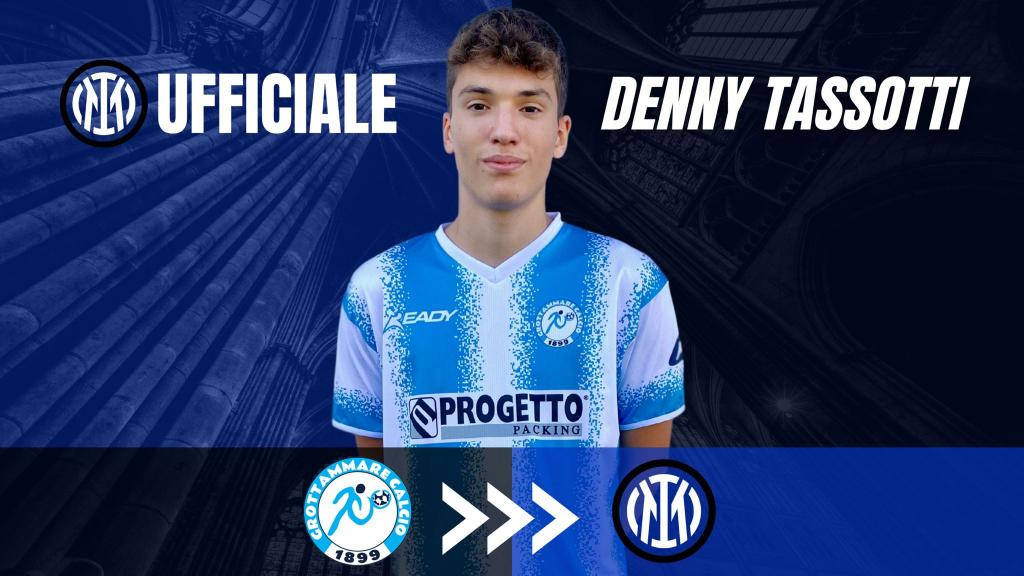 Grottammare Calcio, Tassotti (classe 2007) ceduto a titolo definitivo all'Inter e già a disposizione dell'U16 nerazzurra