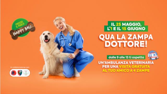 Ascoli Piceno, visite veterinarie gratuite al Battente ''Shopping&More''. Parte l'iniziativa ''Qua la zampa dottore''