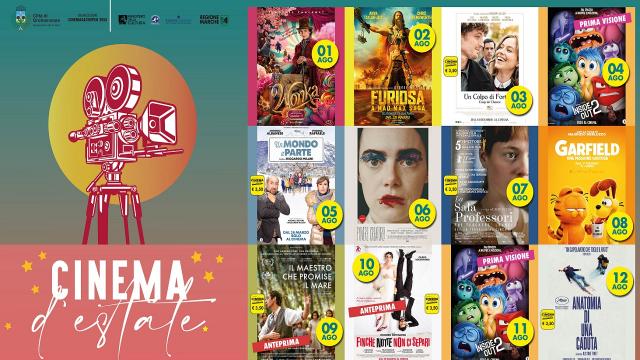 Grottammare, frizzante programma di Agosto al ''Cinema in Giardino''