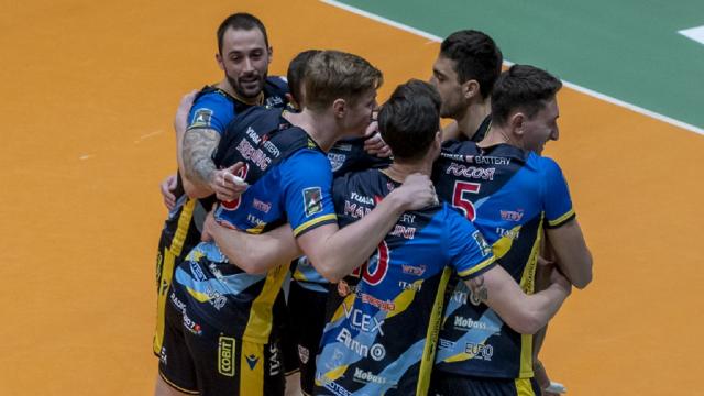 Pallavolo Serie A3, vittoria con il brivido con la Videx Grottazzolina contro il Fano