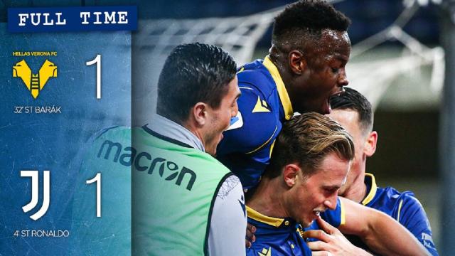 Verona-Juventus 1-1, highlights
