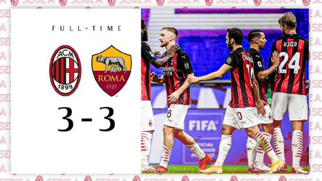 Milan-Roma 3-3, highlights