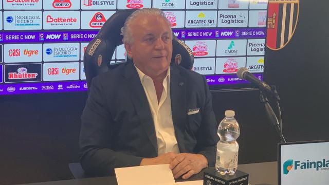 Ascoli Calcio, conferenza stampa del patron Massimo Pulcinelli al Picchio Village