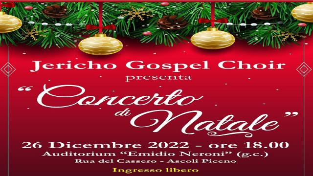 Ascoli: Auditorium Neroni, il Jericho Gospel Choir presenta il ''Concerto di Natale''