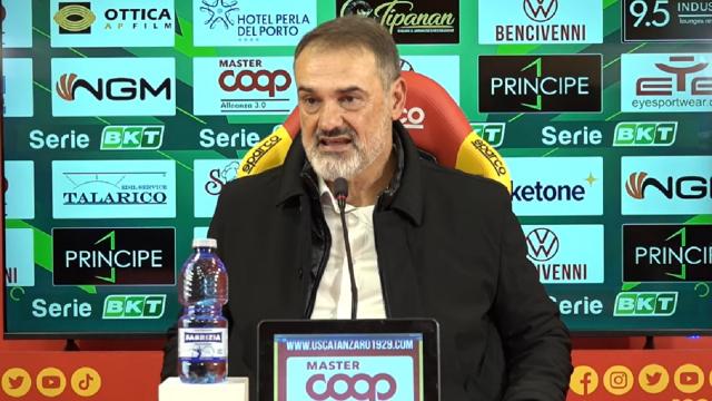 Catanzaro-Pisa 2-0, voci Vivarini (“Non carichiamo i ragazzi di ulteriori pressioni”) e Ambrosino (“Gol cercato”) 