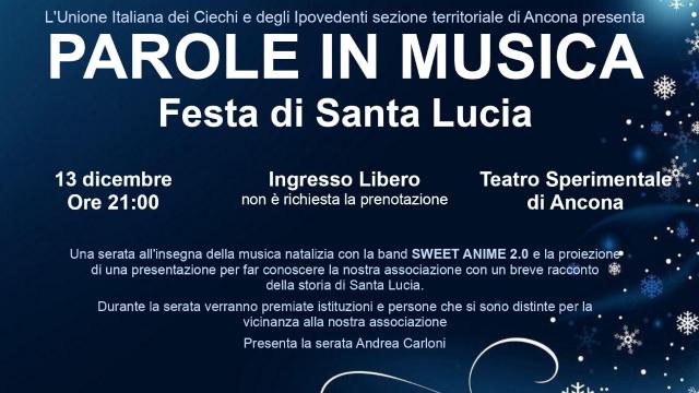 Giornata Nazionale del Cieco, Santa Lucia nelle Marche: gli eventi dell’Unione Ciechi e Ipovedenti