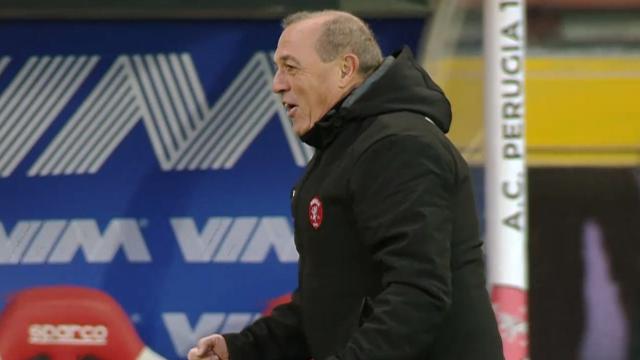 Perugia-Genoa 1-0, voci Castori (“Vittoria che ci voleva, li abbiamo mangiati”) e Blessin (“A Novembre piove...”) 