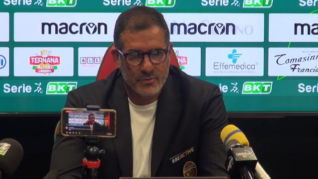 Ternana-Perugia 1-0, voci Lucarelli (“Lottato su ogni pallone”) e Castori (“Rigori sbagliati pesano sulla classifica”)