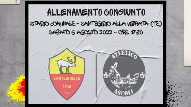 Atletico Ascoli, 2-2 nell'amichevole con la Santegidiese. A segno Minnozzi e D'Intino
