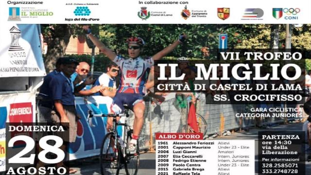 Tra Castel di Lama e Appignano del Tronto, il Trofeo Il Miglio-SS Crocifisso chiude il challenge Ciclismo Solidale 2022