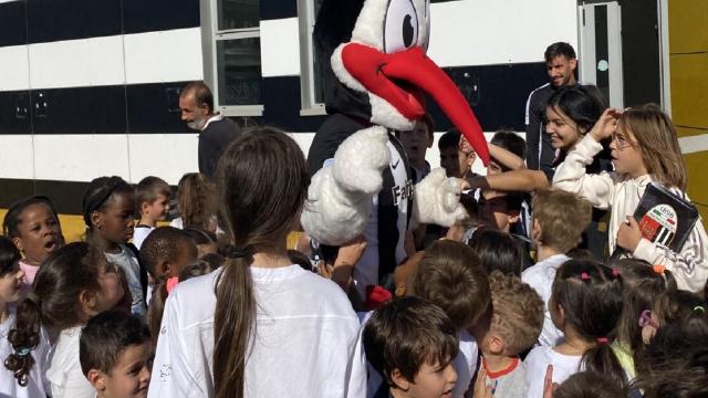 Ascoli Calcio, secondo appuntamento con 'Scuole al Picchio Village'. 140 alunni in visita alla squadra