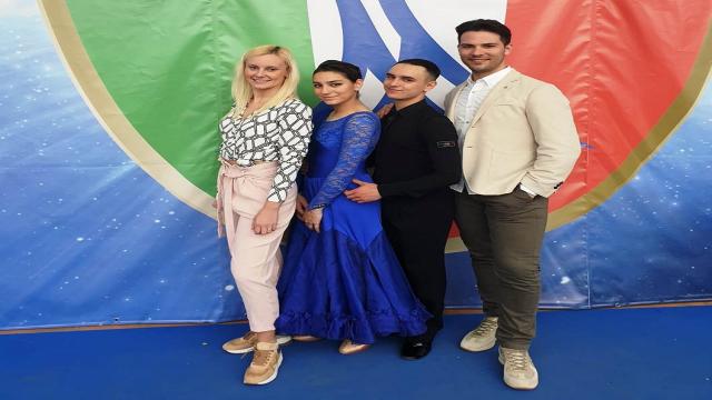 Pagliare del Tronto, medaglia d'argento per Carosi e Spina ai Campionati Italiani di Danza Sportiva