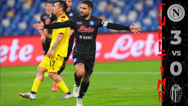 Napoli-Bologna 3-0, highlights