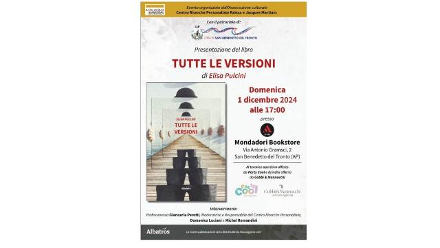 Centro Ricerche Personaliste Raissa e Jacques Maritain, a San Benedetto la presentazione del libro 'Tutte le versioni'