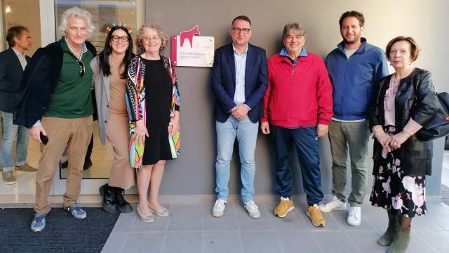 Centobuchi, cerimonia partecipata per l'intitolazione all’artista Nazareno Luciani al 'GiovArti'