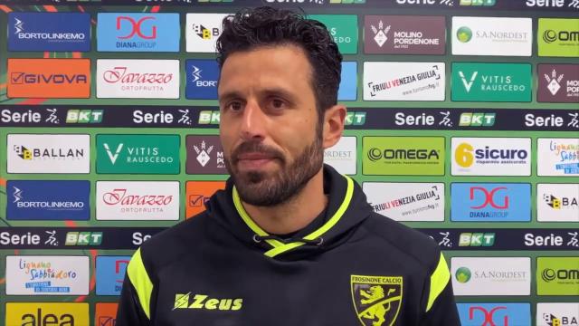 Pordenone-Frosinone 2-0, voci Domizzi (“Vittoria fondamentale”) e Grosso (“Serve esame di coscienza”)