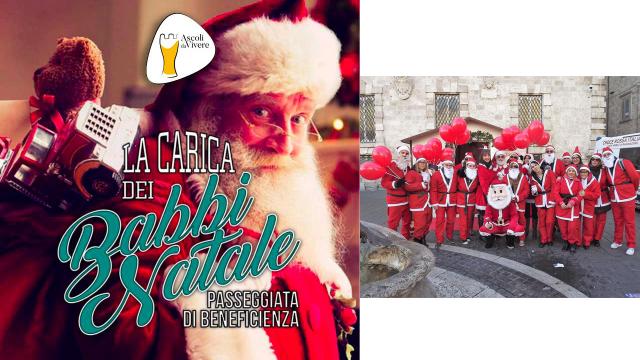 Ascoli, torna la 'Carica dei Babbi Natale': raccolta fondi a favore di adulti e bambini con disabilità