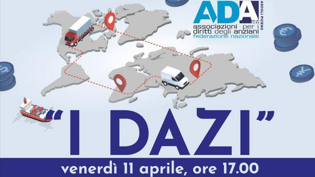 I dazi e gli scenari futuri: al Centro 'Ada-Bruno Di Odoardo' di Ascoli Piceno incontro informativo con Claudio Viccei