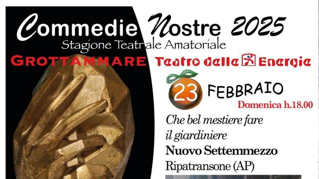 Teatro delle Energie di Grottammare, terzo appuntamento per Commedie Nostre con 'Che bel mestiere fare il giardiniere'