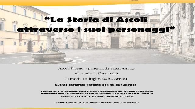 Unione Sportiva Acli Marche, appuntamento con ''La storia di Ascoli attraverso i suoi personaggi''