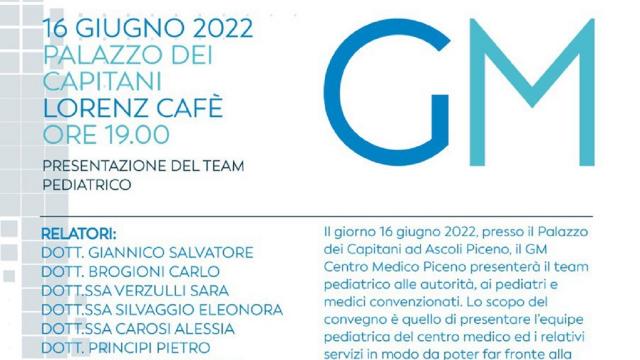 Ascoli: GM Centro Medico Piceno, presentazione dello staff dell'ambito Pediatrico