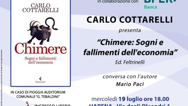 Carlo Cottarelli presenta il libro 'Chimere' all'Harena di San Benedetto del Tronto