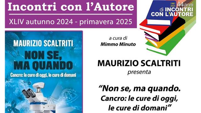 San Benedetto del Tronto: presentazione del libro 'Non se, ma quando. Cancro: le cure di oggi, le cure di domani'
