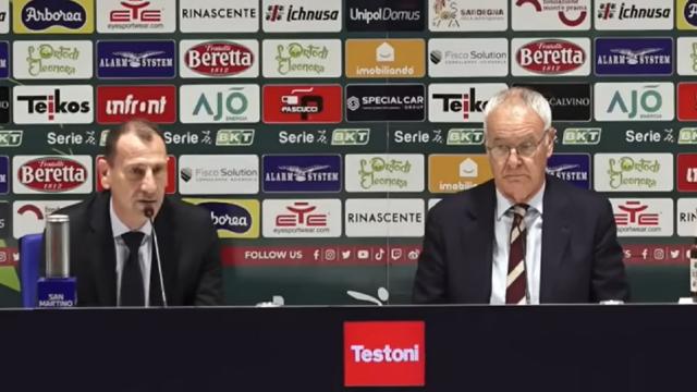 Cagliari, Ranieri: “Ho provato un maremoto di emozioni. Abbiamo due lepri in fuga e dobbiamo riprenderle”