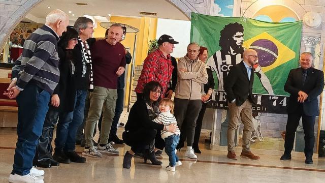 Ascoli Calcio, pranzo natalizio dei Veterani. Presenti anche Fedelissimi di Arquata, Altidona Bianconera ed i Pallonari
