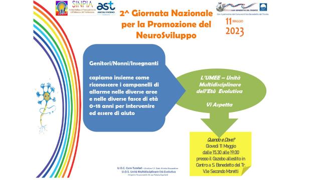 Giornata Nazionale Promozione Neurosviluppo, a San Benedetto gazebo informativo su salute neuropsichica infantile