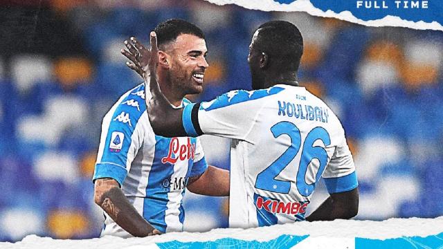 Napoli-Sampdoria 2-1, highlights. In gol gli ex Ascoli Petagna e Jankto