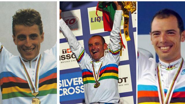 Giro d'Italia: ad Ascoli Piceno pedalata amatoriale con i campioni del mondo Fondriest, Bettini e Ballan
