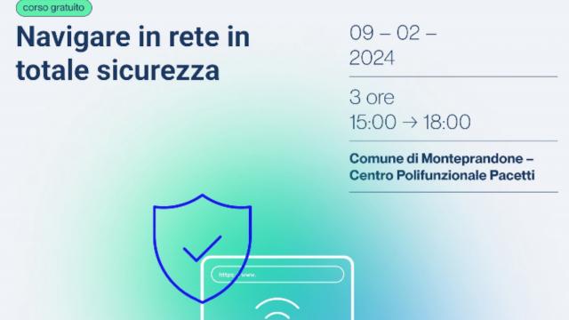Monteprandone, tornano al Centro Pacetti i corsi gratuiti del progetto 'Bussola Digitale'