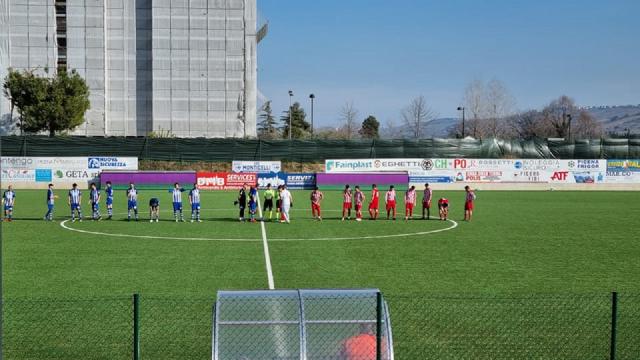 Promozione girone B, il Monticelli supera 3-2 la Monterubbianese. Doppietta di Gibellieri e gol al 95' di Porfiri
