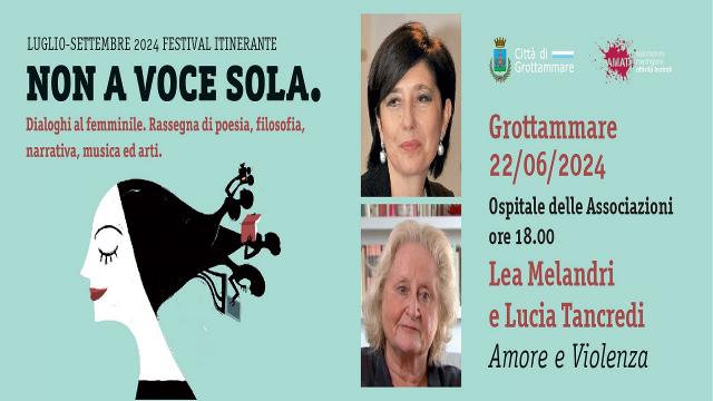 ''Non a voce sola'', a Grottammare appuntamento con Lea Melandri e Lucia Tancredi