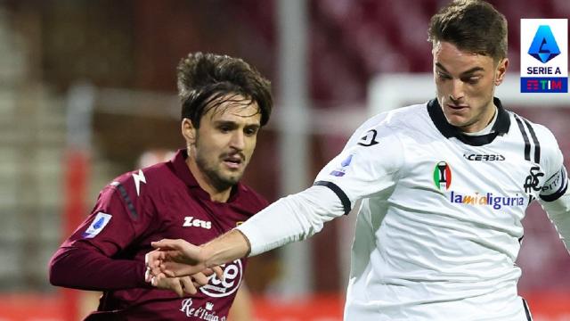 Salernitana-Spezia 2-2, highlights