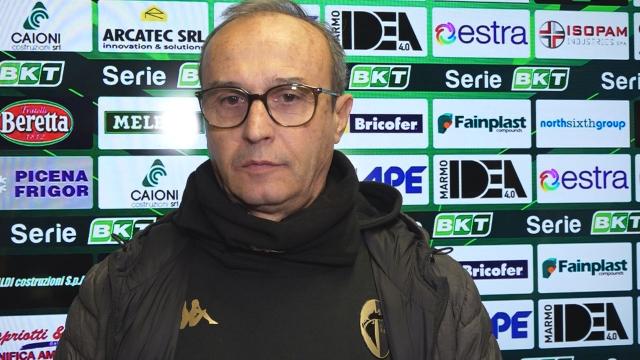 Ascoli-Bari 2-2, la voce di Marino in zona mista: “Ho rivisto le immagini, per me non c'era il rigore di Pucino” 