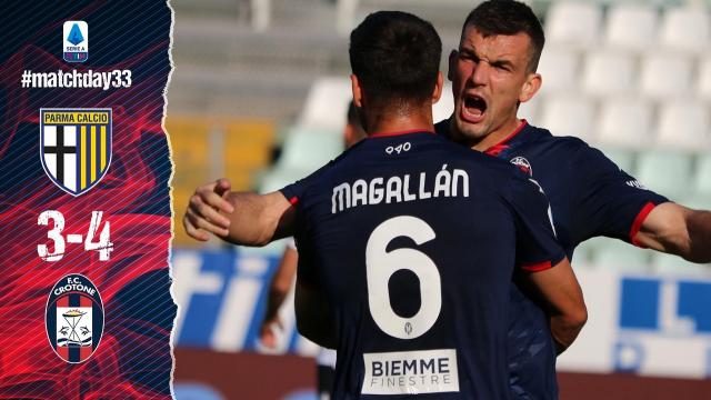 Parma-Crotone 3-4, highlights. Partita pazzesca al ''Tardini''