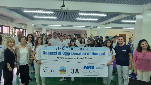 Giornata conclusiva dell’Avis con gli studenti delle classi terze di Monteprandone