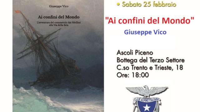 Ascoli Piceno, 'Incontri d'inverno' alla Bottega Terzo Settore con Giuseppe Vico e 'I confini del mondo' 