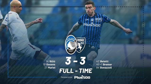 Atalanta-Torino 3-3, highlights
