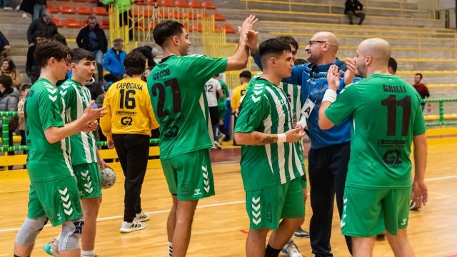 Pallamano Serie A Bronze, l'Handball Club Monteprandone vince ad Altamura e torna in vetta alla classifica