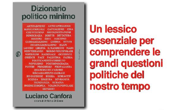San Benedetto del Tronto, il professor Luciano Canfora presenta libro ''Dibonario politico minimo''
