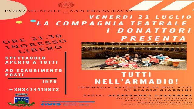 Montefiore dell'Aso, appuntamento con la commedia ''Tutti nell’Armadio!''