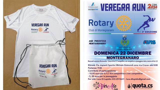 A Montegranaro si avvicina l’appuntamento con la 'Veregra Run': terza edizione il 22 Dicembre 