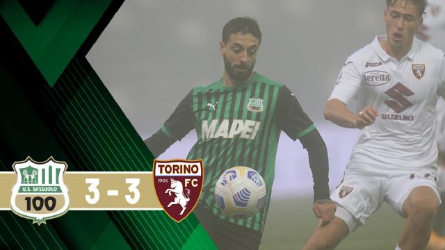 Sassuolo-Torino 3-3, highlights